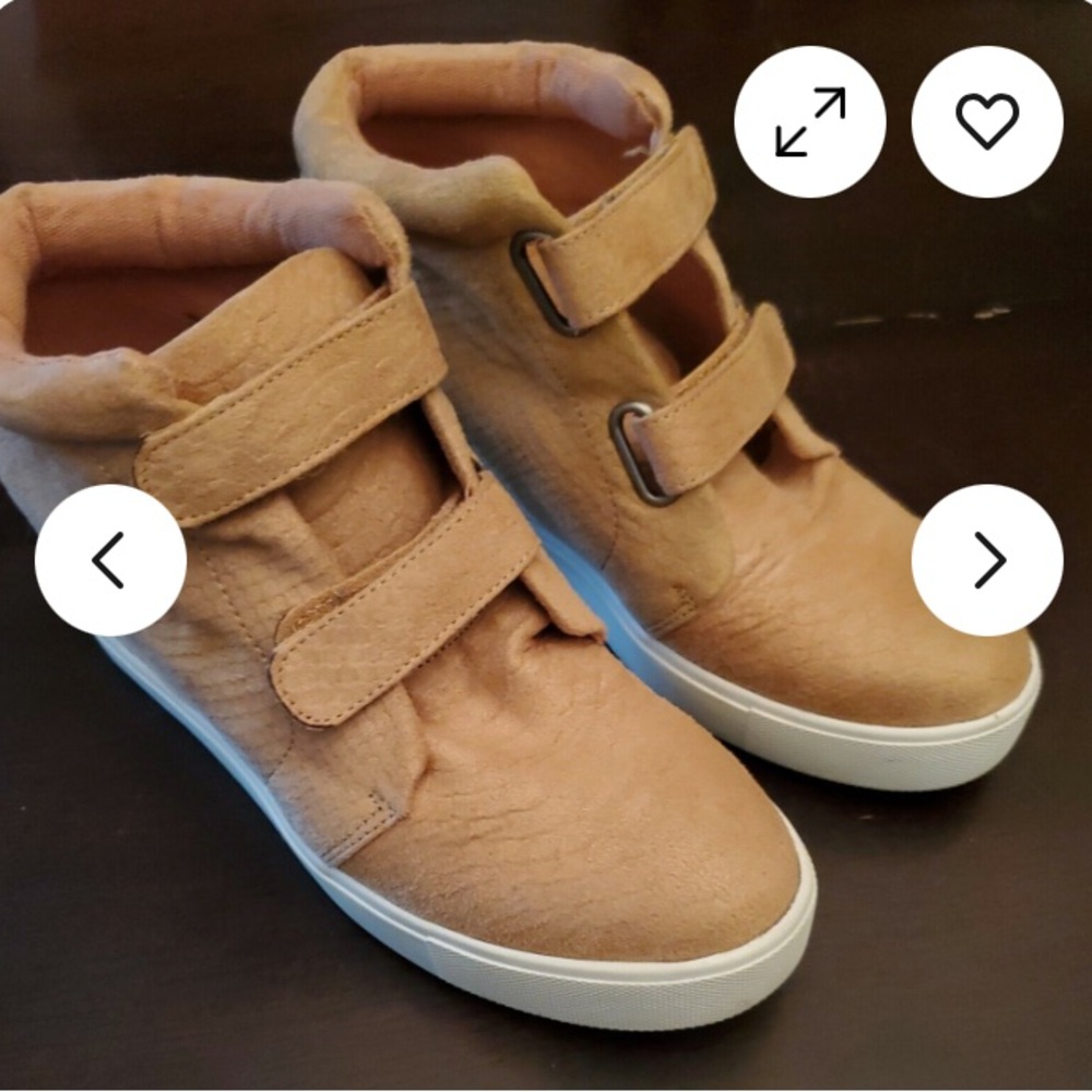 LOWEST🌺 Coconuts by Matisse Sz9.5 Camel GENUINE SUEDE UPPERS High Top Sneakers - Picture 2 of 14